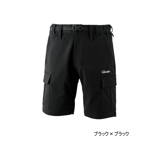 画像1: ≪'25年3月新商品！≫ がまかつ フィッシングショーツ(カーゴタイプ) GM-3771 ブラック×ブラック Mサイズ