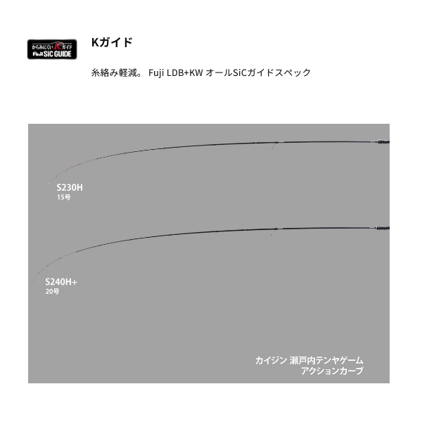 画像2: ≪'25年5月新商品！≫ アルファタックル（alpha tackle） 海人 瀬戸内テンヤゲーム S240H+ 〔仕舞寸法 123cm〕 [5月発売予定/ご予約受付中]