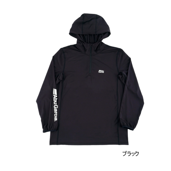 画像1: ≪'25年4月新商品！≫ アブガルシア バグオフ アイスドライUVフーディー ブラック XLサイズ [4月発売予定/ご予約受付中] 【返品不可】
