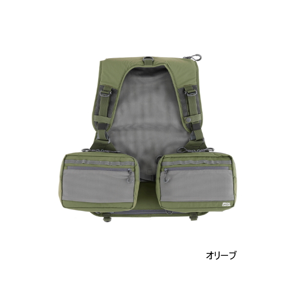 画像1: ≪'25年4月新商品！≫ アブガルシア マウンテンストリーム FW フィッシングベスト オリーブ フリーサイズ [4月発売予定/ご予約受付中] 【返品不可】