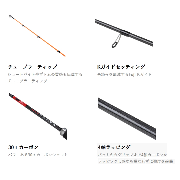 画像2: ≪'25年3月新商品！≫ PROX 真鯛テンヤ エアーK MTAK240M 〔仕舞寸法 125cm〕 【保証書付き】