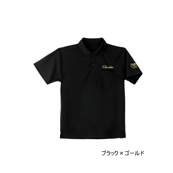 画像1: ≪'25年3月新商品！≫ がまかつ ポロシャツ GM-3783 ブラック×ゴールド 3Lサイズ