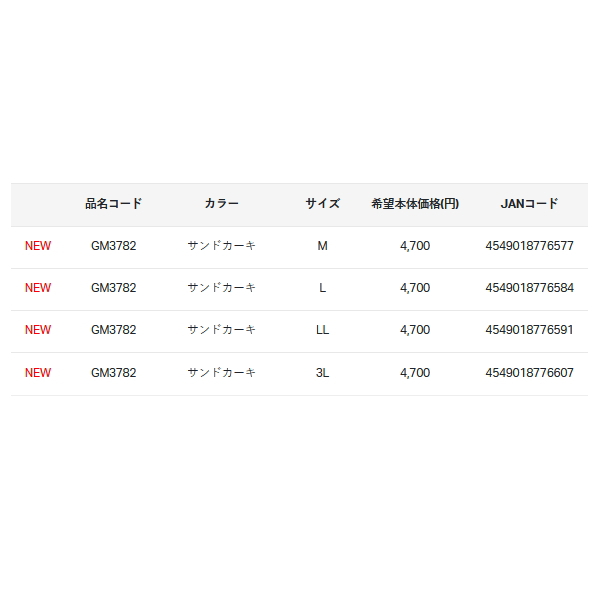 画像: ≪'25年2月新商品！≫ がまかつ Tシャツ(食物連鎖) GM-3782 ベージュ 3Lサイズ