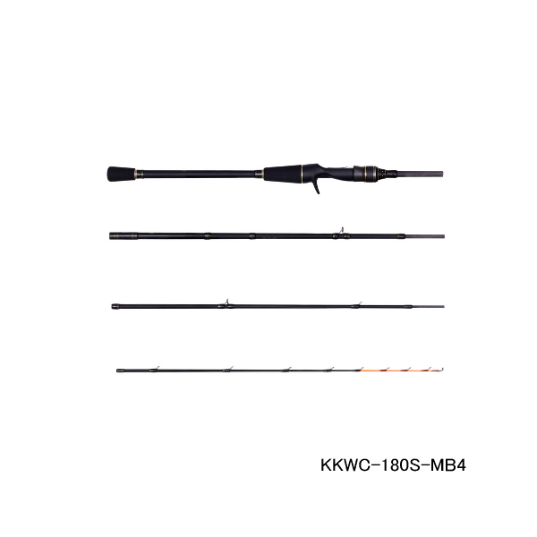 画像1: ≪'25年7月新商品！≫ アブガルシア 黒船 モバイル KKWC-180S-MB4 〔仕舞寸法 49.0cm〕 【保証書付き】 【返品不可】