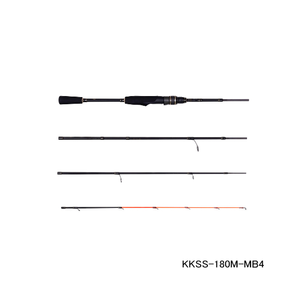画像1: ≪'25年7月新商品！≫ アブガルシア 黒船 モバイル KKSS-180M-MB4 〔仕舞寸法 49.0cm〕 【保証書付き】 【返品不可】