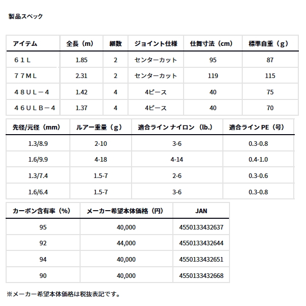 画像: ≪'24年12月新商品！≫ ダイワ シルバークリーク トラッド 46ULB-4 〔仕舞寸法 40cm〕 【保証書付き】