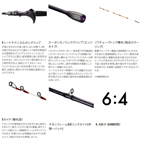 画像3: ≪'25年7月新商品！≫ シマノ '25 サーベルマスター エクスチューン テンヤ 64MH195 〔仕舞寸法 147.3cm〕 【保証書付き】 [7月発売予定/ご予約受付中] 【大型商品1/代引不可】