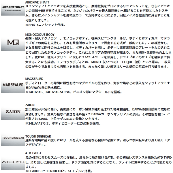 画像3: ≪'25年3月新商品！≫ ダイワ ルビアス SF2000SS-H 【小型商品】