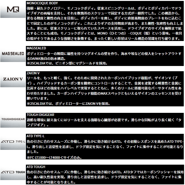 画像3: ≪'25年3月新商品！≫ ダイワ '25 カルディア FC LT2000S 【小型商品】