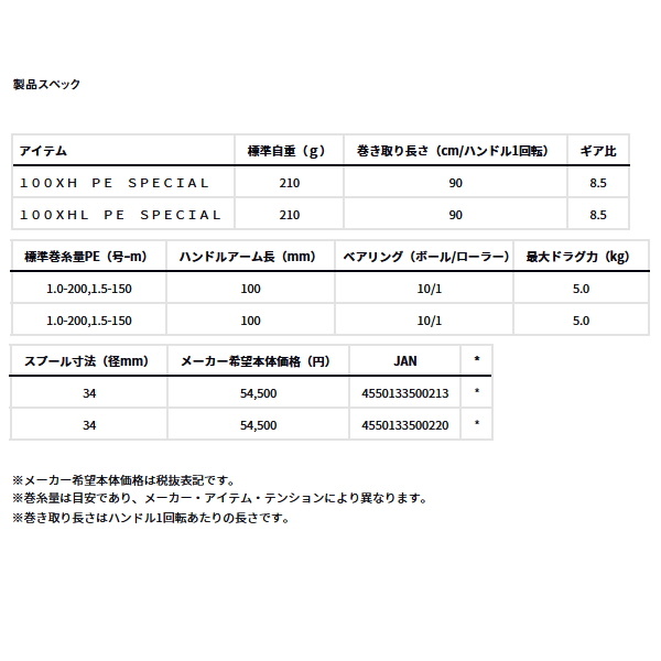 画像: ≪'25年6月新商品！≫ ダイワ '25 HRF TW 100XHL(左) PE スペシャル 【小型商品】