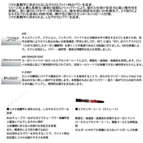 画像2: ≪'25年2月新商品！≫ ダイワ アナリスター 真鯛 235・J 〔仕舞寸法 122cm〕 【保証書付き】