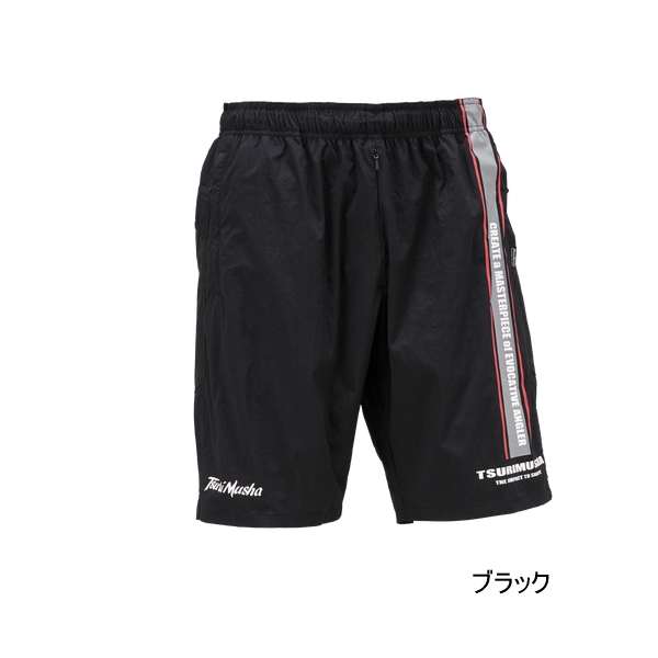画像1: 釣武者 コーデュラ ネオヒップガードショートパンツ ブラック Lサイズ