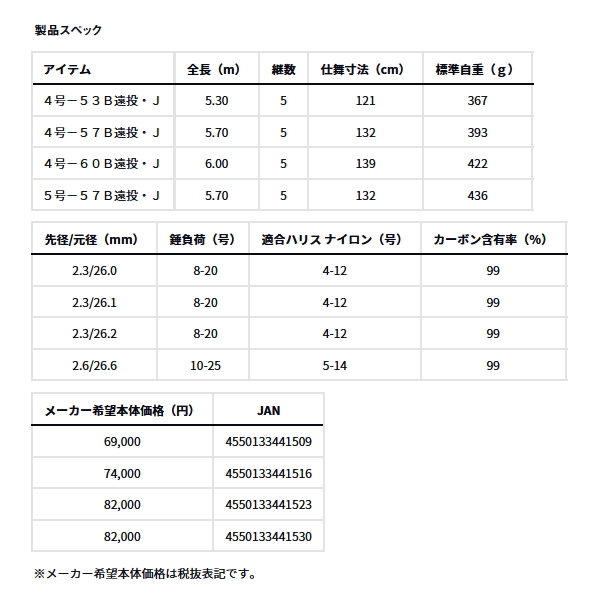 画像: ≪'25年3月新商品！≫ ダイワ 剛弓カゴ 4号-60B 遠投・Ｊ 〔仕舞寸法 139cm〕 【保証書付き】