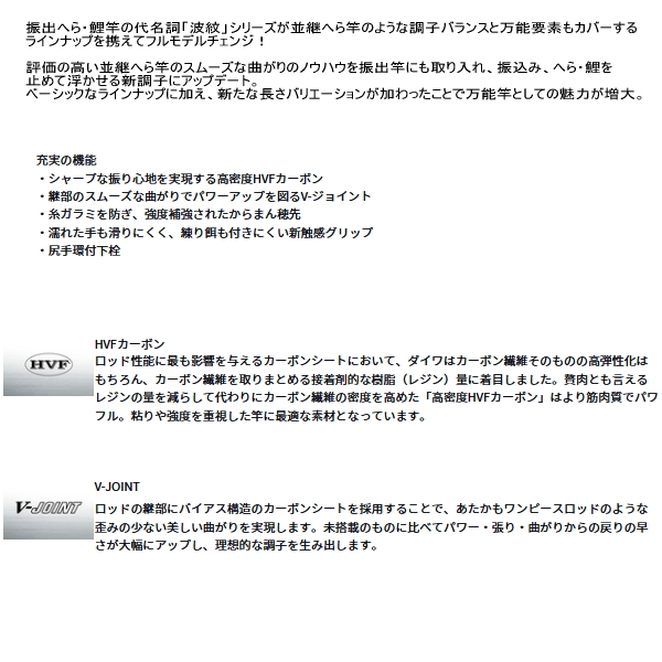 画像2: ≪'25年3月新商品！≫ ダイワ 波紋 硬調12・Ｊ 〔仕舞寸法 109cm〕