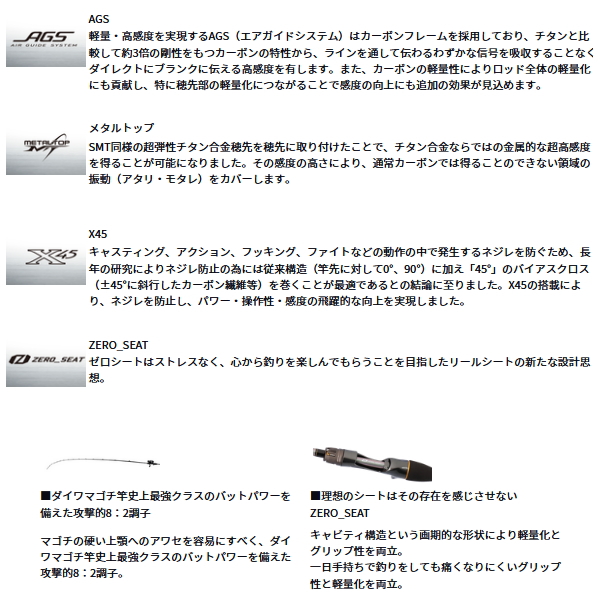 画像2: ≪'25年3月新商品！≫ ダイワ メタリア マゴチ 215・Ｊ 〔仕舞寸法 111cm〕 【保証書付き】