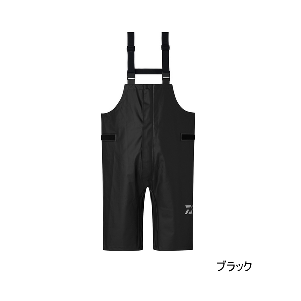 画像1: ≪'25年4月新商品！≫ ダイワ オーシャンレインハーフサロペット DR-6325P ブラック Mサイズ