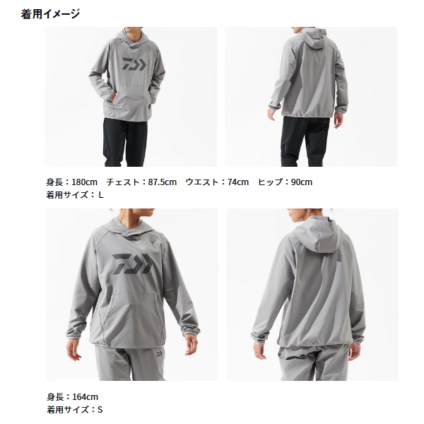 画像3: ≪'25年4月新商品！≫ ダイワ ライトストレッチパーカー DE-6725 ネイビー Lサイズ