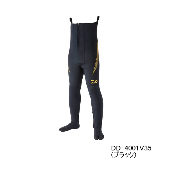 画像1: ≪'25年4月新商品！≫ ダイワ ドライタイツ (ソックス先丸) DD-4001R35 ブラック LLAサイズ