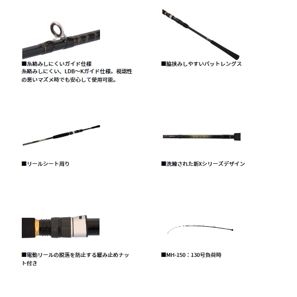 画像3: ≪'25年3月新商品！≫ ダイワ ビシアジ X M-190・J 〔仕舞寸法 134cm〕 【保証書付き】