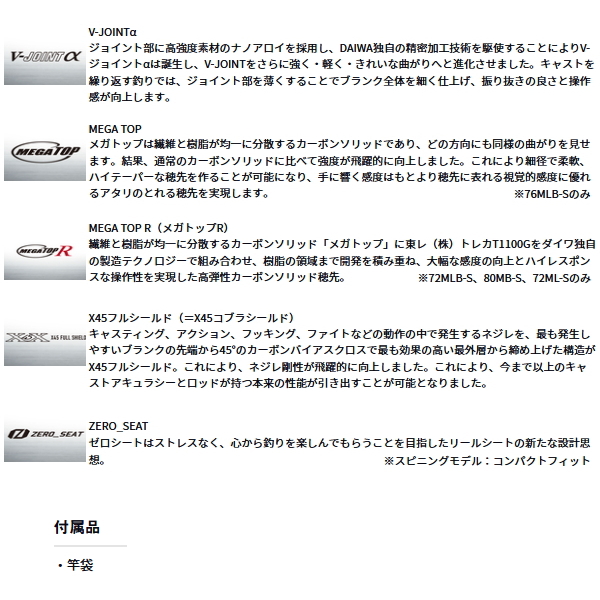 画像3: ≪'25年4月新商品！≫ ダイワ シルバーウルフ EX 72ML-S 〔仕舞寸法 113cm〕 【保証書付き】