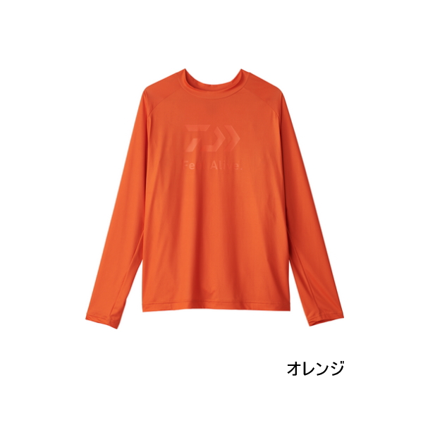画像1: ≪'25年4月新商品！≫ ダイワ アイスドライ(R) ロングスリーブシャツ DE-6225 オレンジ Lサイズ