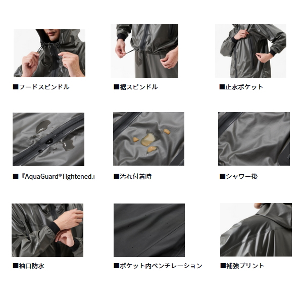 画像3: ≪'25年4月新商品！≫ ダイワ スプレーコートレインジャケット DR-2325J グレー Mサイズ