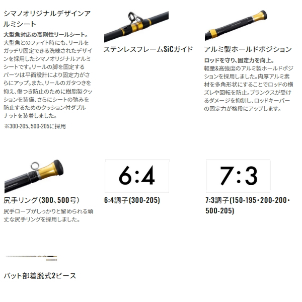 画像3: ≪'25年11月新商品！≫ シマノ '25 ディープチェイサー 500-205 〔仕舞寸法 178.4cm〕 【保証書付き】 [11月発売予定/ご予約受付中] 【大型商品1/代引不可】