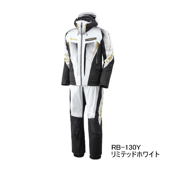 画像1: ≪'25年9月新商品！≫ シマノ リミテッド プロ ゴアテックス ダウンシステムスーツ RB-130Y リミテッドホワイト Lサイズ [9月発売予定/ご予約受付中]