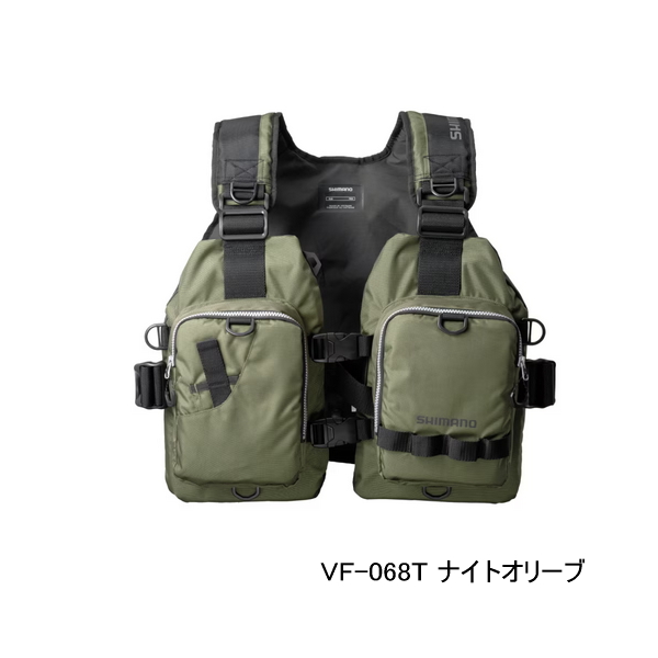 画像1: ≪'25年9月新商品！≫ シマノ ゲームベストライト VF-068T ナイトオリーブ フリーサイズ [9月発売予定/ご予約受付中]