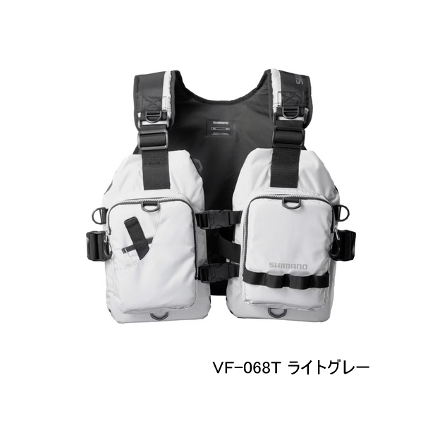 画像1: ≪'25年9月新商品！≫ シマノ ゲームベストライト VF-068T ライトグレー フリーサイズ [9月発売予定/ご予約受付中]