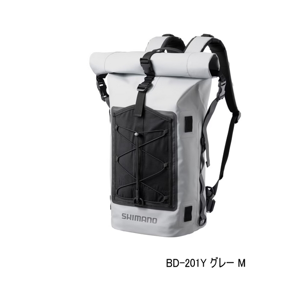画像1: ≪'25年9月新商品！≫ シマノ アングラーズドライバックパック BD-201Y グレー Mサイズ [9月発売予定/ご予約受付中]