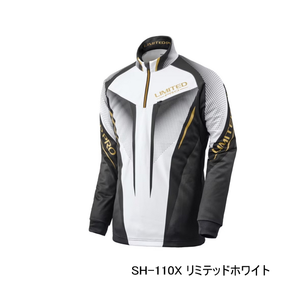 画像1: ≪'25年9月新商品！≫ シマノ リミテッド プロ ハーフジップ ウォームシャツ SH-110X リミテッドホワイト 2XLサイズ [9月発売予定/ご予約受付中]