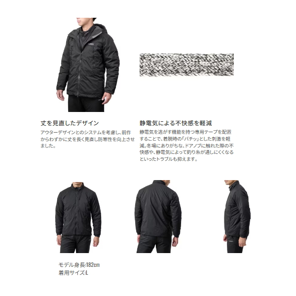 画像3: ≪'25年9月新商品！≫ シマノ アクティブインサレーション ジャケット WJ-055Y ネイビー WMサイズ [9月発売予定/ご予約受付中]