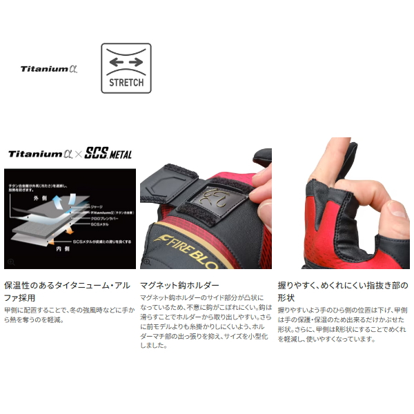 画像2: ≪'25年10月新商品！≫ シマノ リミテッド プロ タイタニューム・アルファ グローブ 3 GL-110X リミテッドホワイト Lサイズ [10月発売予定/ご予約受付中]