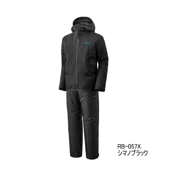 画像1: ≪'25年9月新商品！≫ シマノ ベーシックインサレーション レインスーツ 01 RB-057X シマノブラック Mサイズ [9月発売予定/ご予約受付中]