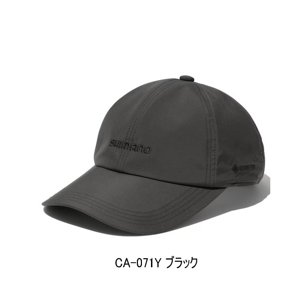 画像1: ≪'25年9月新商品！≫ シマノ ゴアテックス レイン ローキャップ CA-071Y ブラック Sサイズ [9月発売予定/ご予約受付中]