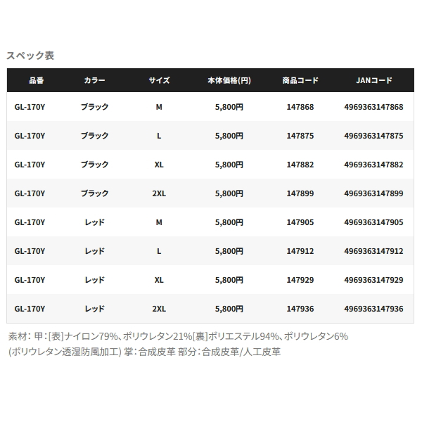 画像: ≪'25年9月新商品！≫ シマノ ネクサス ウォーム グローブ 3 GL-170Y レッド 2XLサイズ [9月発売予定/ご予約受付中]