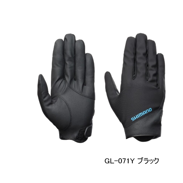 画像1: ≪'25年9月新商品！≫ シマノ 01 ベーシックウォーム グローブ 指出し GL-071Y ブラック Mサイズ [9月発売予定/ご予約受付中]
