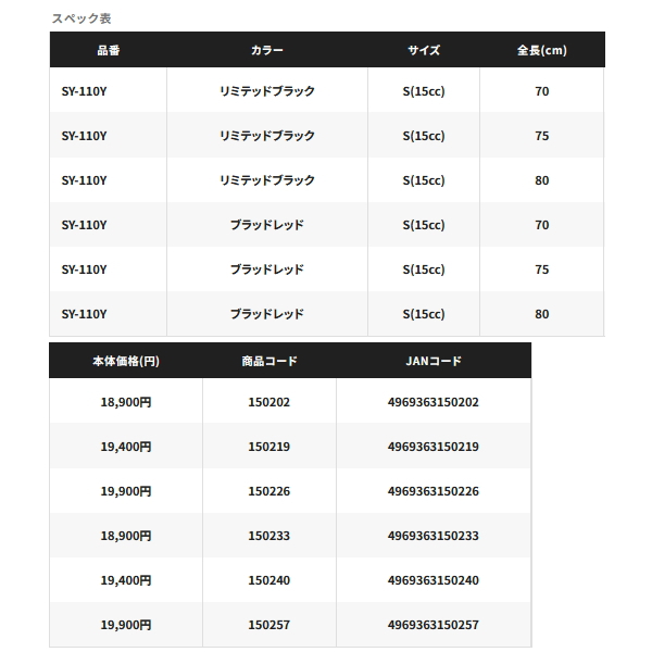 画像: ≪'25年9月新商品！≫ シマノ 遠投柄杓 リミテッドプロ SY-110Y リミテッドブラック 70cm Sサイズ [9月発売予定/ご予約受付中]