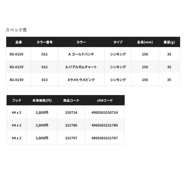 画像: ≪'25年9月新商品！≫ シマノ 熱砂 アーマジョイント 150S フラッシュブースト XG-X15V 013 Aラメヒラメピンク 150mm/35g [9月発売予定/ご予約受付中] 【小型商品】