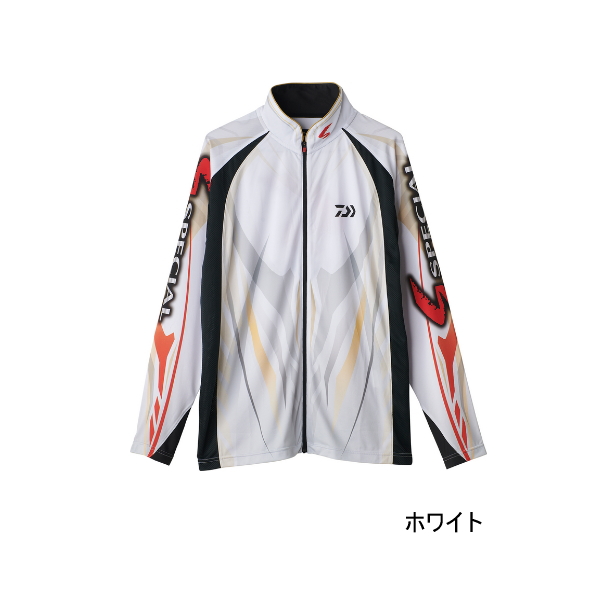 画像1: ≪'25年4月新商品！≫ ダイワ スペシャルロングスリーブフルジップシャツ DE-7225 ホワイト XLサイズ