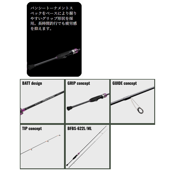 画像3: ≪'25年8月新商品！≫ メジャークラフト バンシー ビギンズ BFBS-S562UL 〔仕舞寸法 87cm〕 【保証書付き】