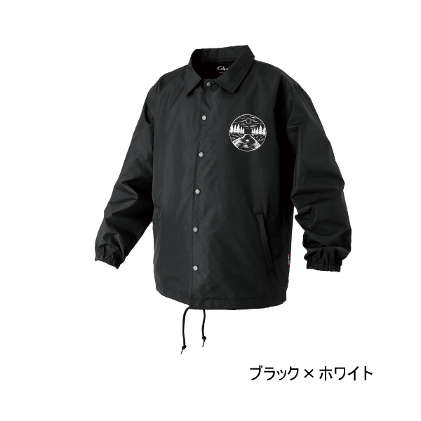 画像1: ≪'25年10月新商品！≫ がまかつ コーチジャケット GM-3793 ブラック×ホワイト M-Lサイズ [10月発売予定/ご予約受付中]