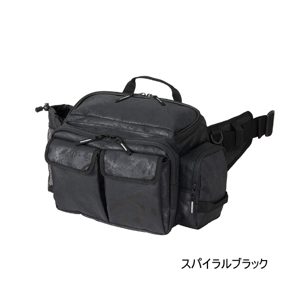 画像1: ダイワ ヒップバッグ(D) スパイラルブラック