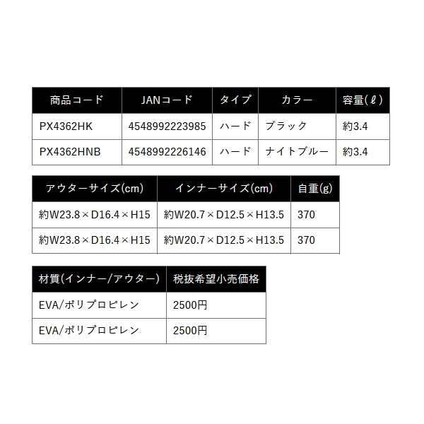 画像: ≪'25年9月新商品！≫ PROX 攻棚ワカサギ水切り水槽 ハード PX4362HNB ナイトブルー 3.4L