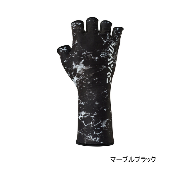 画像1: ≪'25年4月新商品！≫ ダイワ リアルフィットグローブII DG-6625 マーブルブラック XLサイズ