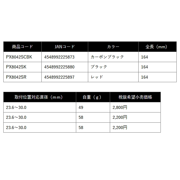 画像: ≪'25年9月新商品！≫ PROX タモホルダースリムボディ PX8042SK ブラック