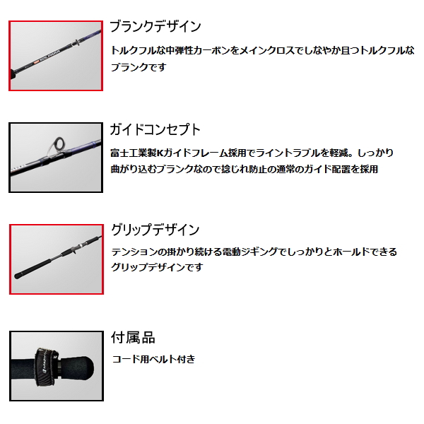 画像3: ≪'25年9月新商品！≫ メジャークラフト ソルパラ 電動ジギング SPJE-B63/4 〔仕舞寸法 136cm〕 【保証書付き】