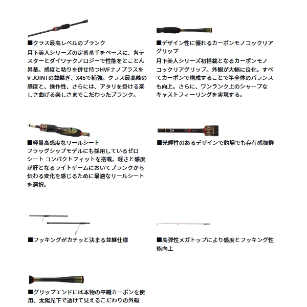 画像3: ≪'25年9月新商品！≫ ダイワ 月下美人 MX アジング 410UL-S・J 〔仕舞寸法 77cm〕 【保証書付き】