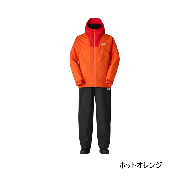 画像1: ≪'25年9月新商品！≫ ダイワ レインマックス(R)ウインタースーツ DW-3525 ホットオレンジ WMサイズ